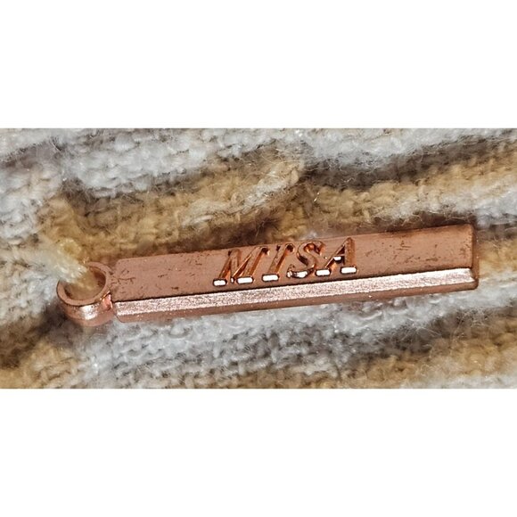 Misa Womens Mini Smocked Eyelet Skirt Med Cottagecore BohoChic Light Academia - Picture 5 of 12